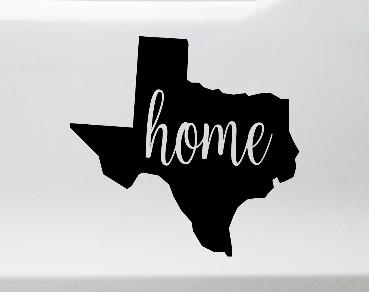 Texas Vinyl Decal - Home Lone Star State Native Texan - Die Cut Sticker