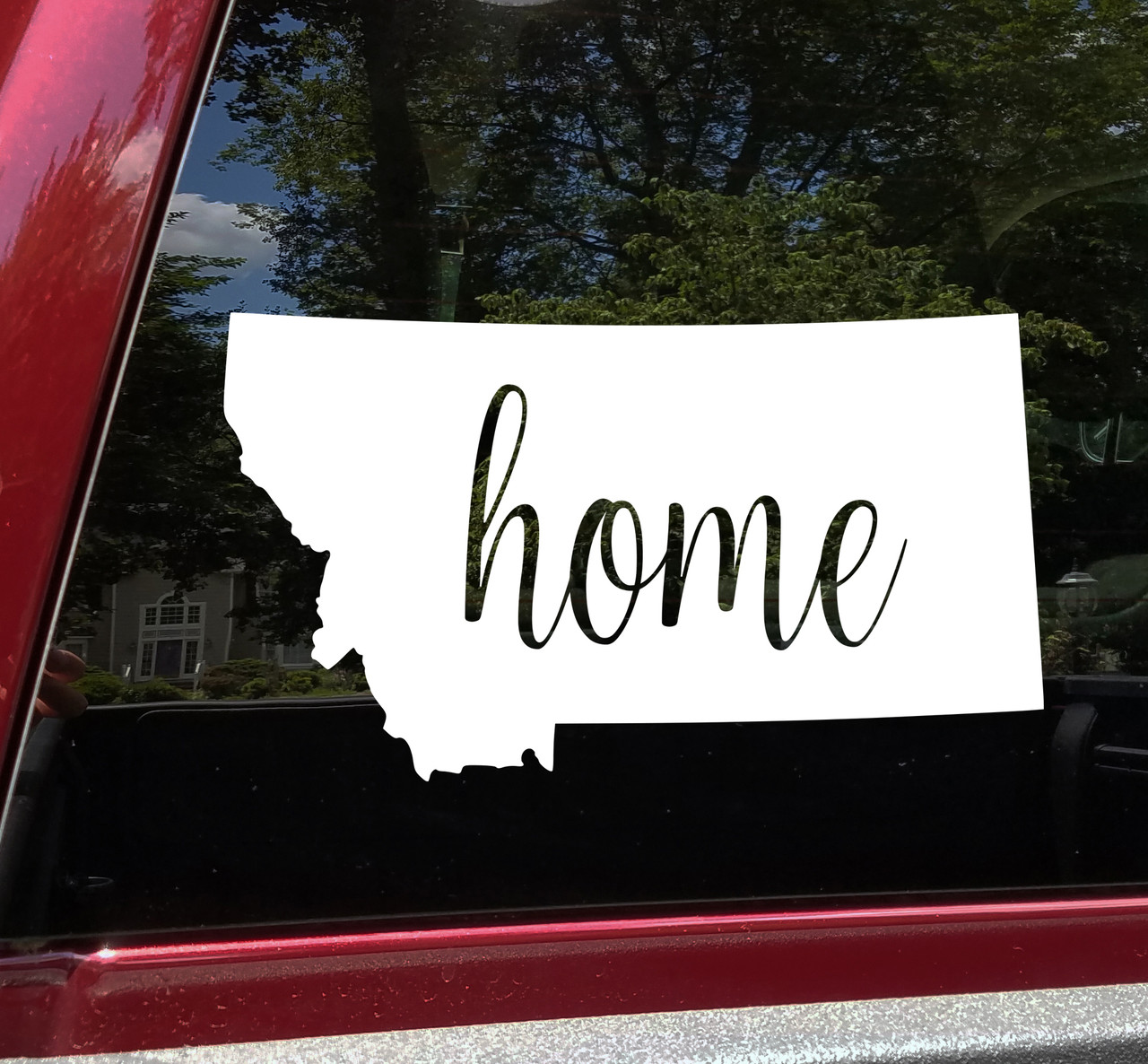 Montana Home State Outline Vinyl Decal - Big Sky Country - Die Cut Sticker