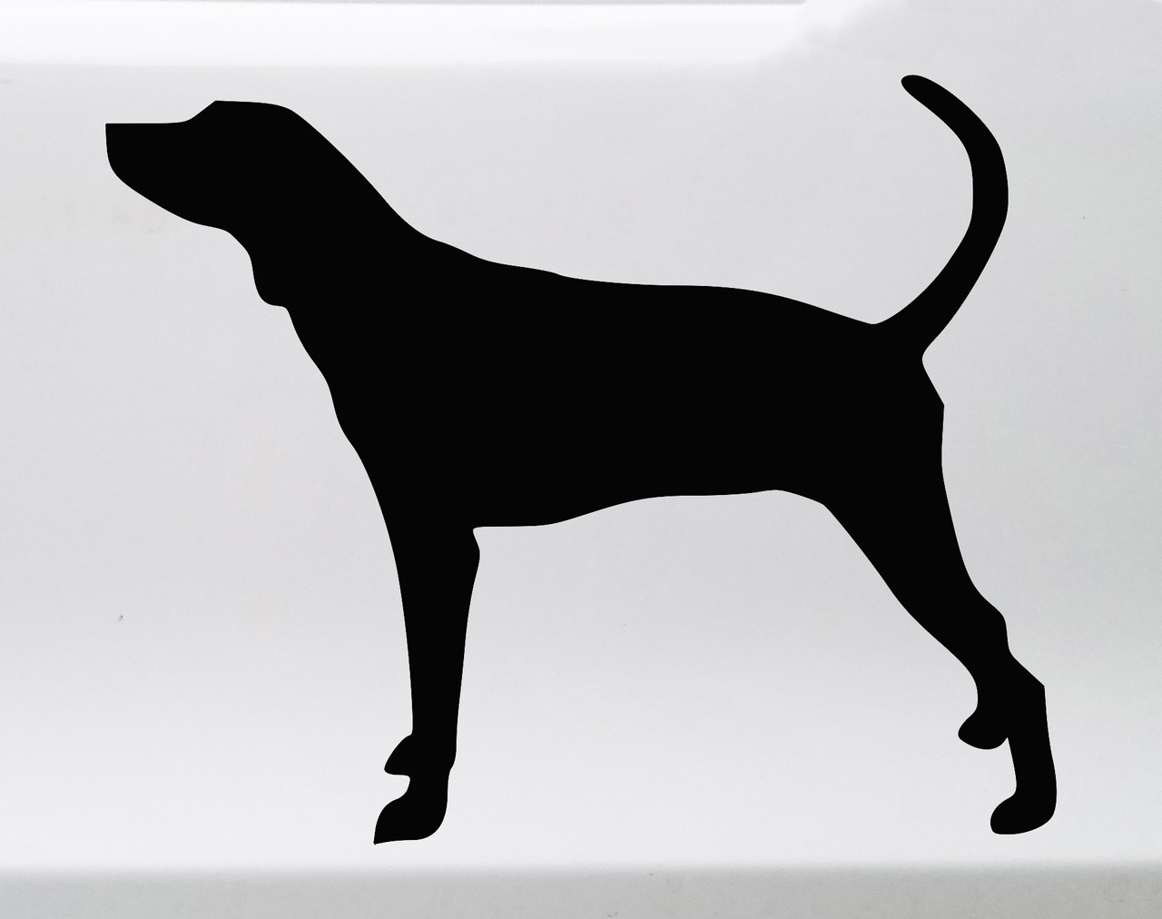 Walker Hound Vinyl Sticker  Treeing Coonhound Dog Puppy - Die Cut Decal