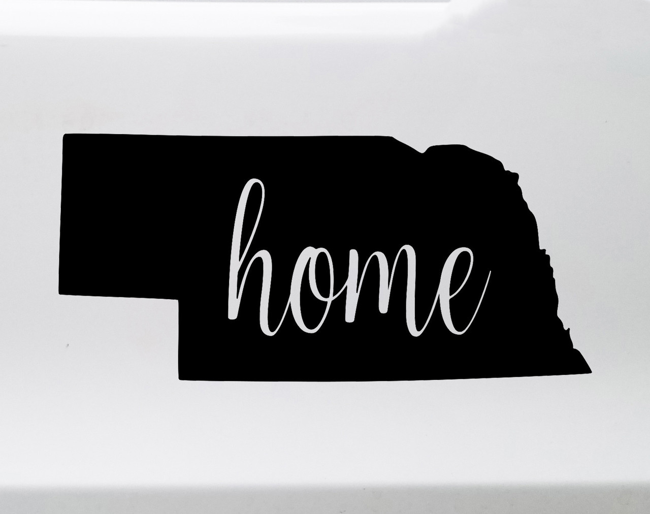 Nebraska Vinyl Decal - Home State Native Nebraskan - Die Cut Sticker