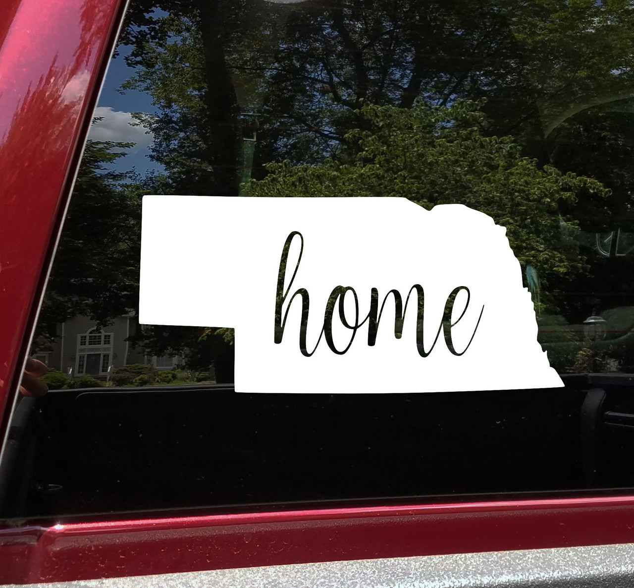 Nebraska Vinyl Decal - Home State Native Nebraskan - Die Cut Sticker