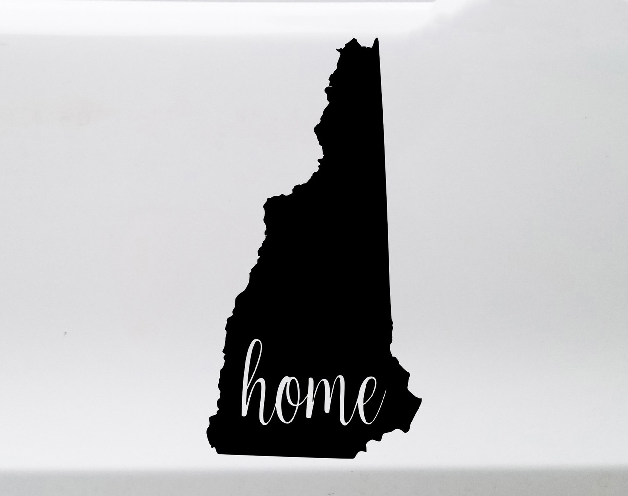 New Hampshire Home State Vinyl Decal - Native Outline - Die Cut Sticker
