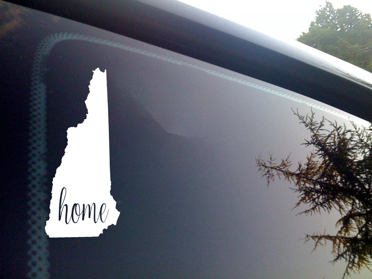 New Hampshire Home State Vinyl Decal - Native Outline - Die Cut Sticker