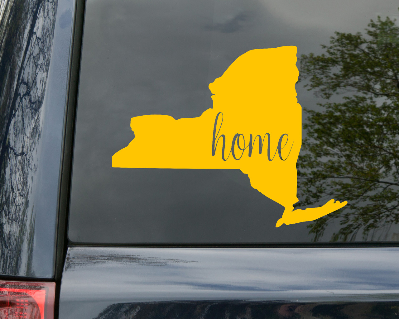 New York Vinyl Decal - Home State Native New Yorker - Die Cut Sticker