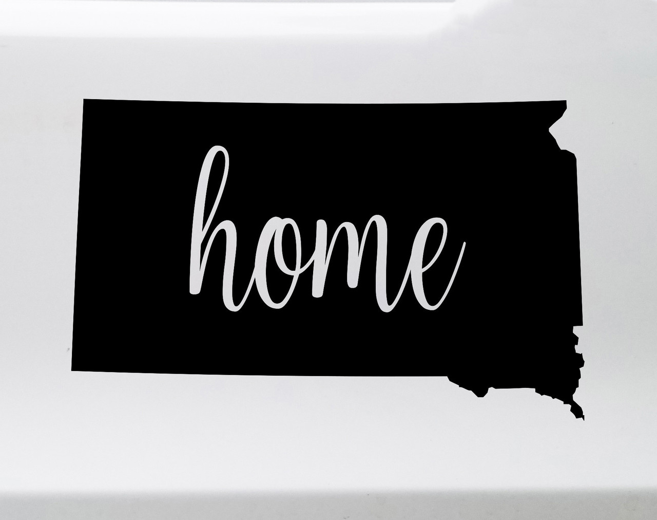 South Dakota Vinyl Decal - Home State SD Native Dakotan - Die Cut Sticker