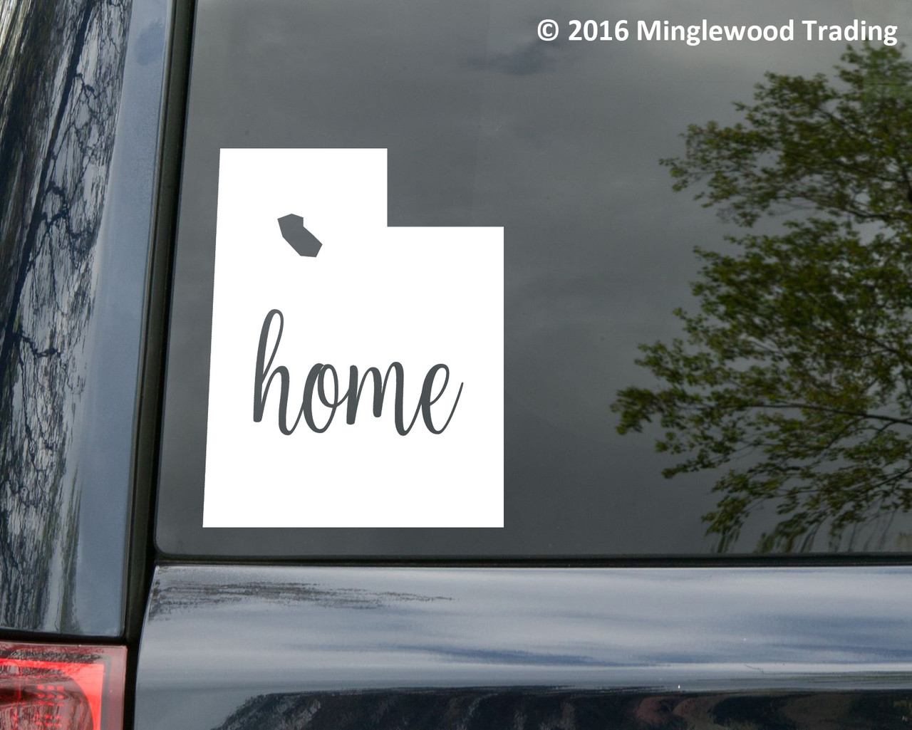 Utah State vinyl decal sticker 4.75" x 6" UT Home