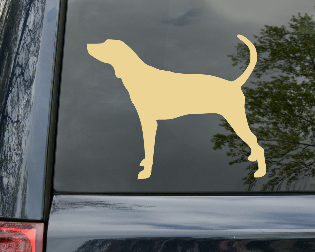 Plott Hound Vinyl Decal - Treeing Walker Hound Dog Puppy - Die Cut Sticker