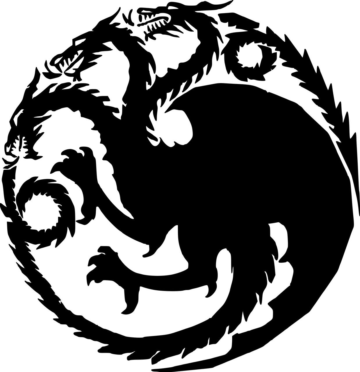 Game of Thrones House Targaryen Sigil Image Logo Peel Off Sticker