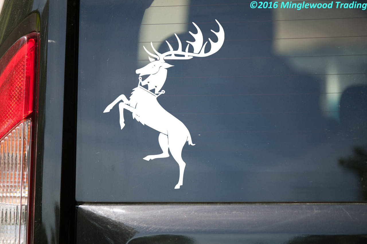 House Baratheon Sigil vinyl decal sticker 5" x 7" Ours is the Fury Iron Throne