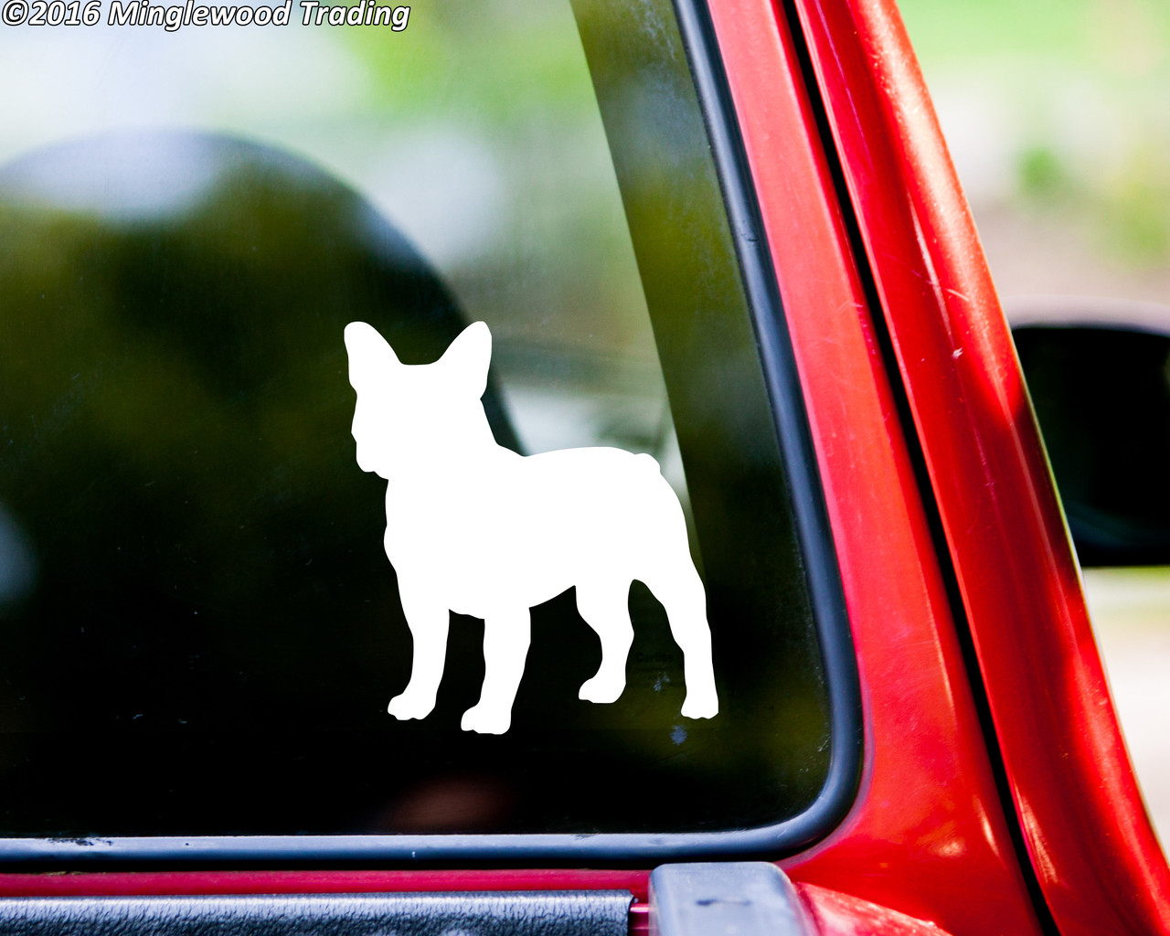 French Bulldog Dog Vinyl Decal - Frenchie Puppy - Die Cut Sticker