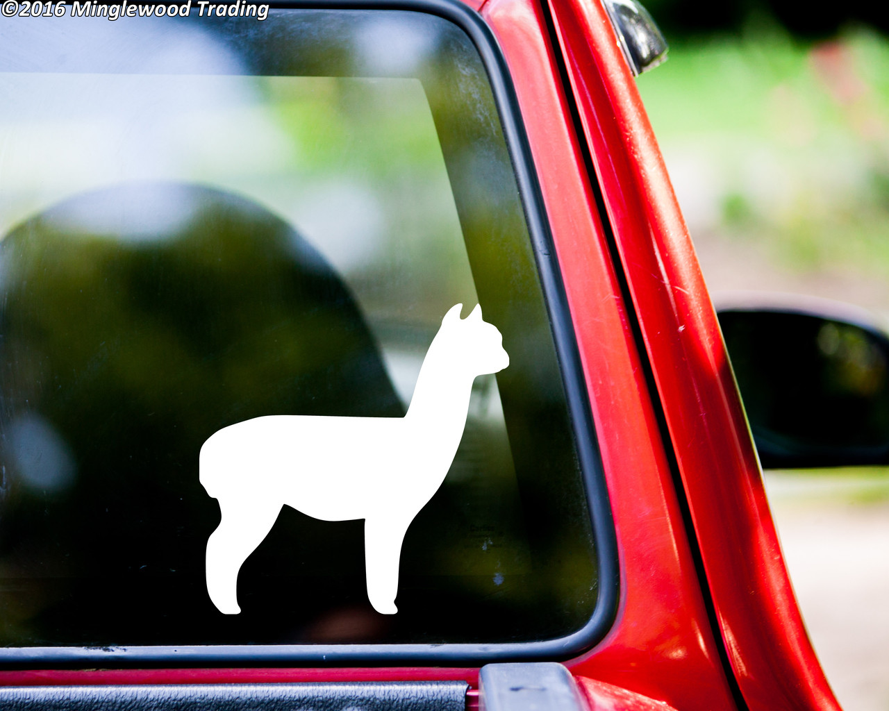 Alpaca Vinyl Decal - Camel Llama Suri Huacaya - Die Cut Sticker