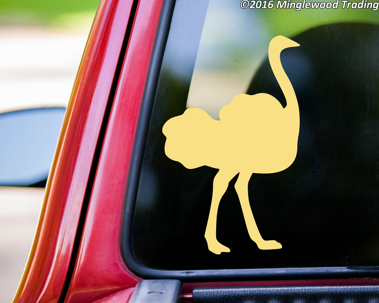 OSTRICH Vinyl Sticker  African Bird - Die Cut Decal