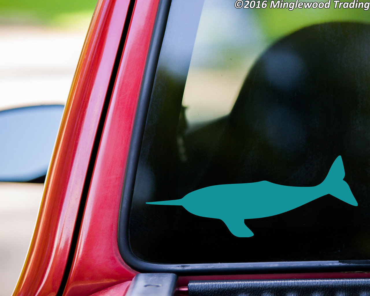 Narwhal vinyl decal sticker 5" x 2" Narwhale Sea Whale