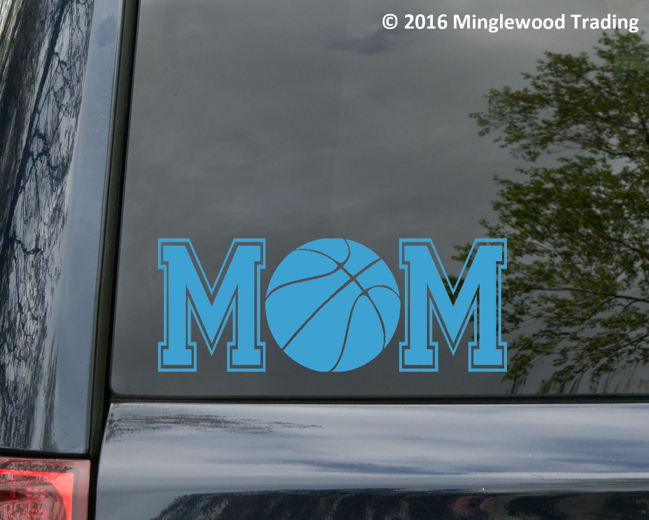 Basketball Mom custom vinyl decal sticker 7" x 2.75" Ball  Sports