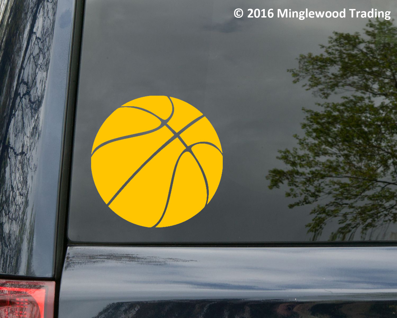 Basketball Vinyl Sticker - Youth Hoops Sports - Die Cut Decal