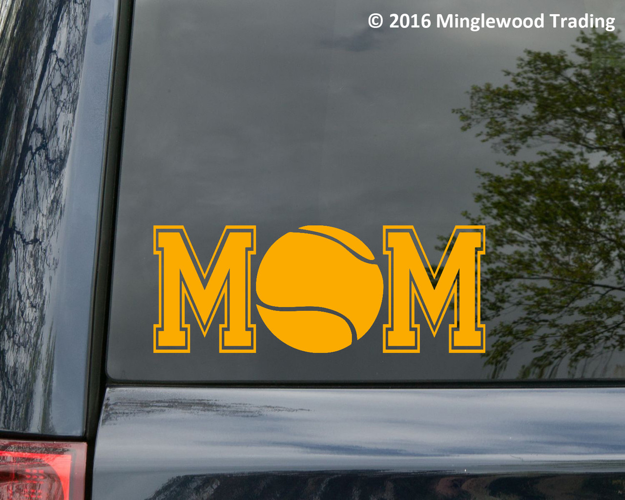 Tennis Mom custom vinyl decal sticker 7" x 2.75" Ball  Sports