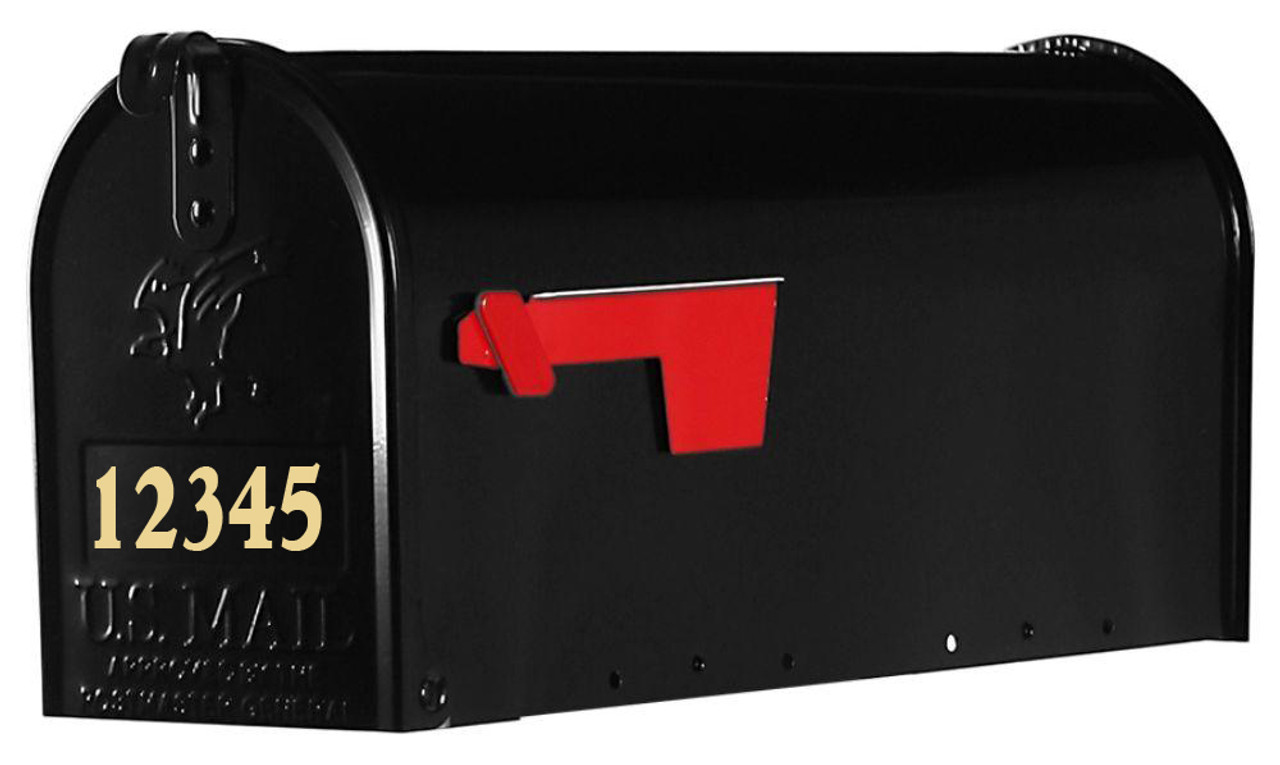 Custom Mailbox Numbers Vinyl Decal 1" tall  - House Lettering Name - Die Cut Sticker