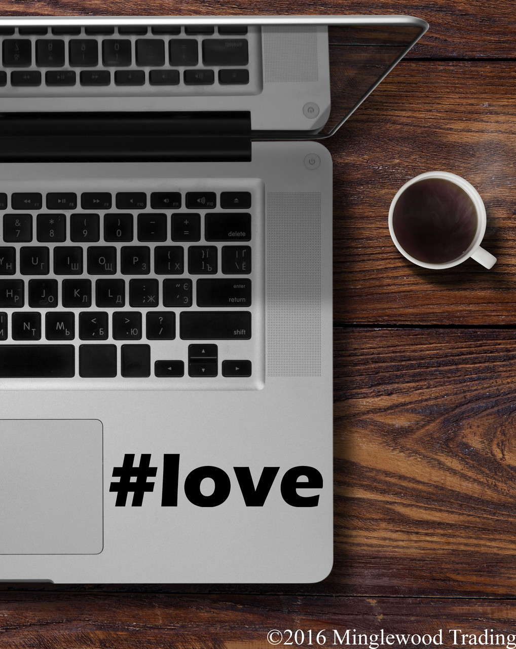 #love Love Hashtag vinyl decal sticker 5" x 1.25"