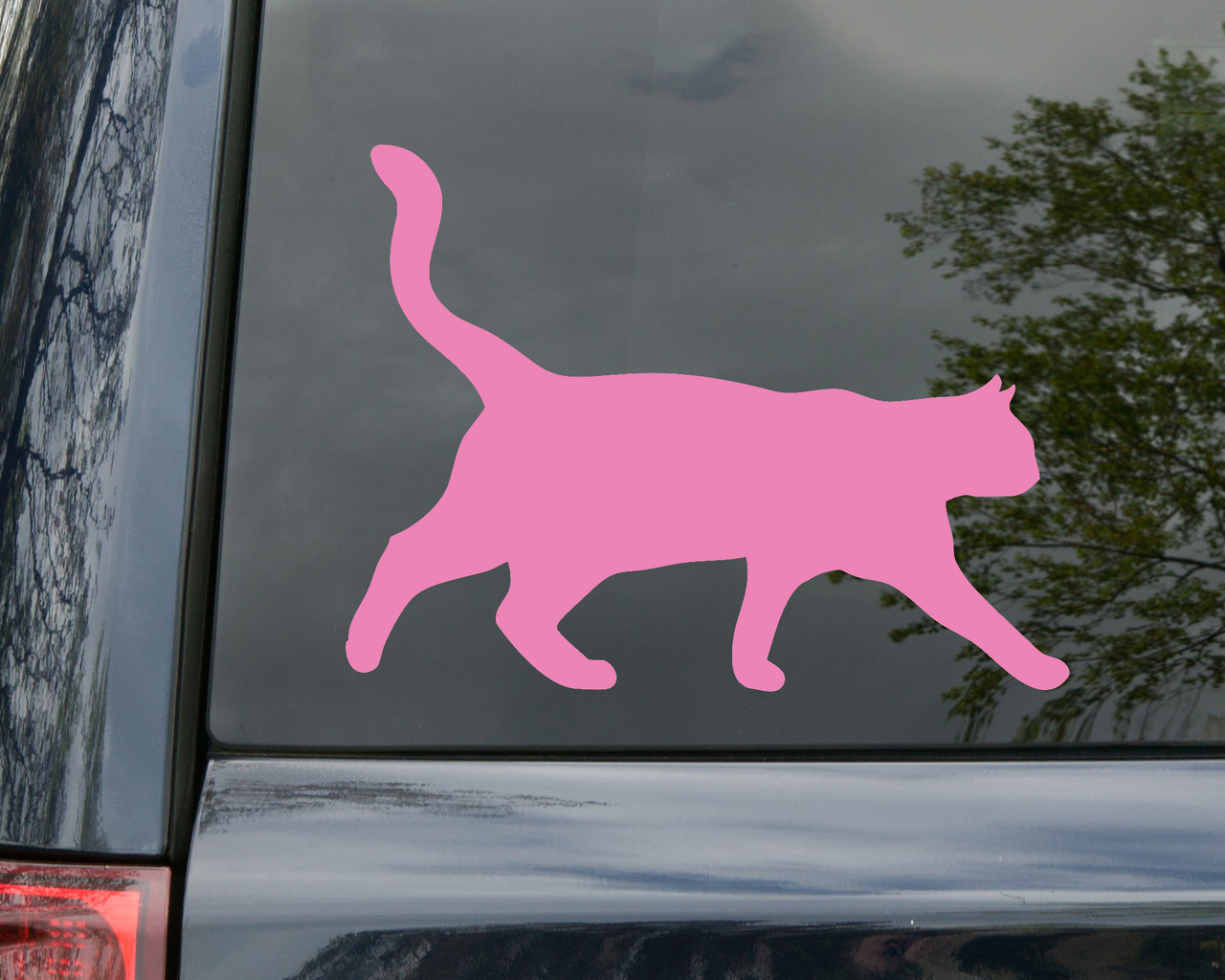 Cat Walking Vinyl Decal V2 - Kitten DSH - Die Cut Sticker