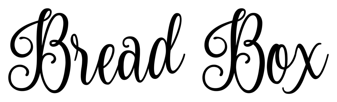 BREAD BOX 7.5" x 2" V2 Vinyl Decal Sticker Kitchen Breadbox Bread Bin