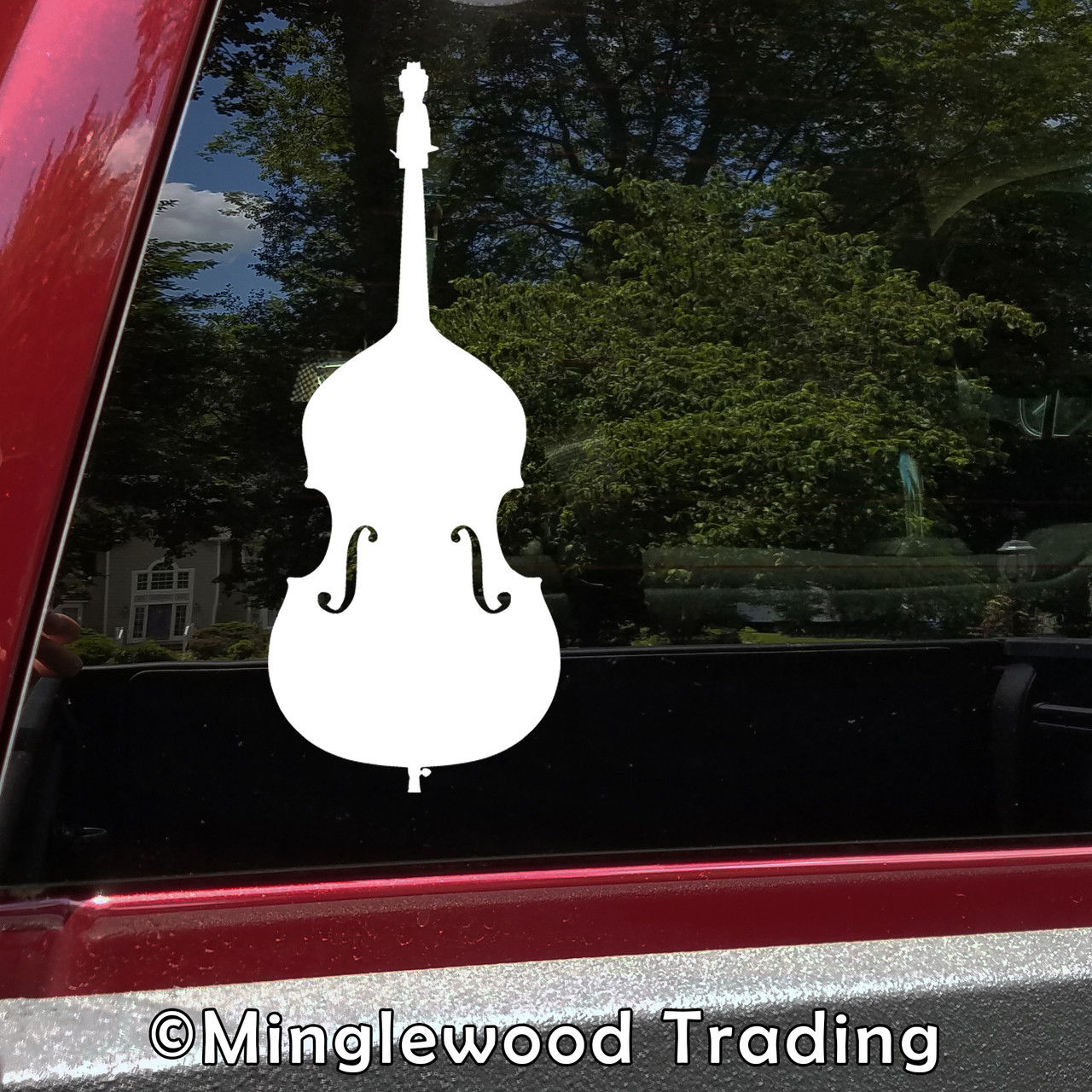 Double Bass Vinyl Decal Sticker Upright Bass Bluegrass Jazz Minglewood Trading