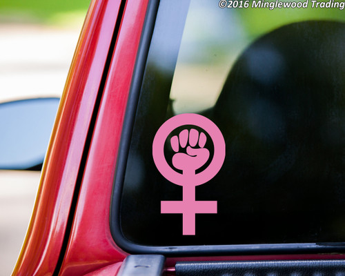 FEMINISM SYMBOL Vinyl Sticker - Women's Rights Equality Feminist Sign - Die Cut Decal