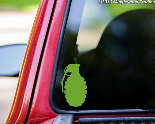 HAND GRENADE Vinyl Sticker - Mk 2 Pineapple Frag Weapon MKII - Die Cut decal