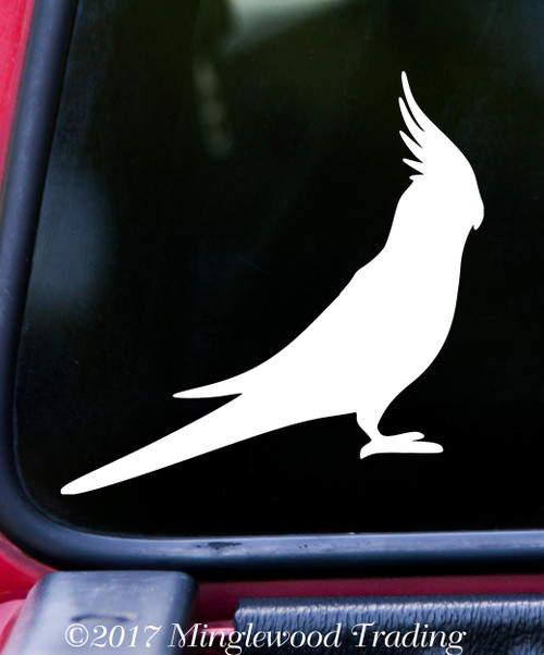 Cockatiel Vinyl Decal - Tropical Bird - Cockatoo Parrot - Die Cut Sticker