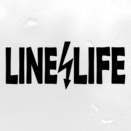 Line Life Vinyl Decal | Linemen Electric Utility Worker | Die Cut Sticker