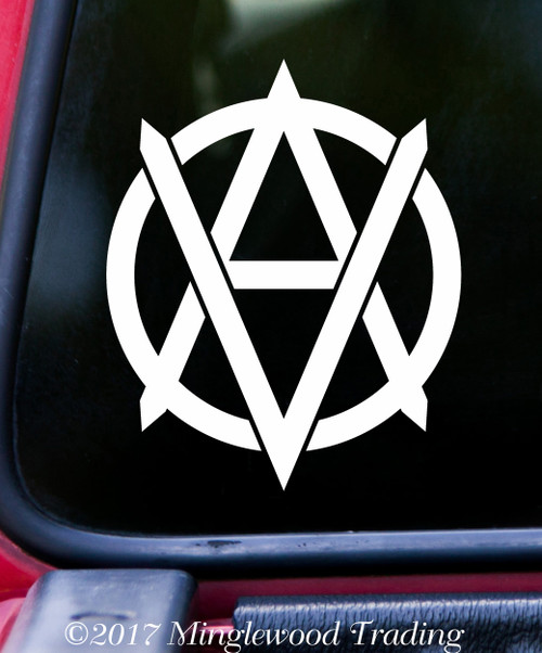 VEGANARCHY 5.5" x 4.5" Vinyl Decal Sticker Vegan Anarchism