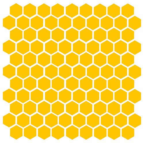 Honeycomb (104) 1" Vinyl Decal Stickers - Bee Honey Home Accent Geometric