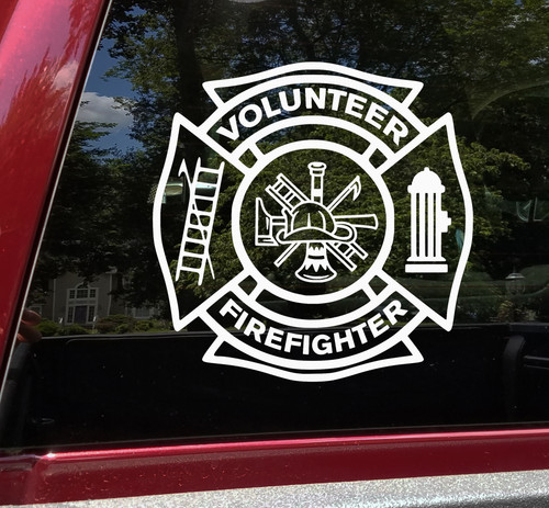 Maltese Sticker Fire Department Maltese Cross Sticker Emergency Response Decal - Foto 12
