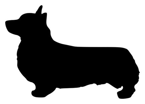 CORGI Vinyl Sticker - Dog Pembroke Welsh Cardigan - Die Cut Decal