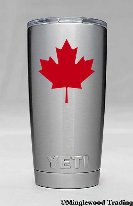 2x MAPLE LEAF 2.5" x 2.5" Vinyl Decal Stickers - Canada Canadian Flag