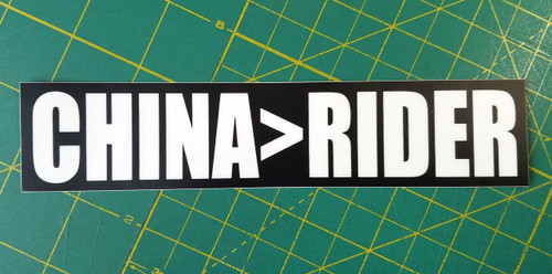 CHINA>RIDER 7" x 1.5" Die Cut Decal - Grateful Dead Sticker - Jerry Garcia - China Cat Sunflower