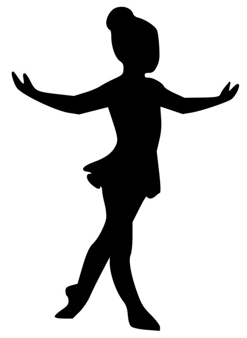 BALLET DANCER -V1- Vinyl Sticker - Ballerina Girl Toe Tap - Die Cut Decal