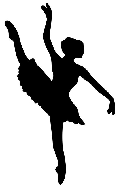 BALLTE DANCER Vinyl Sticker -Girl Developpe Dance Female - Die Cut Decal