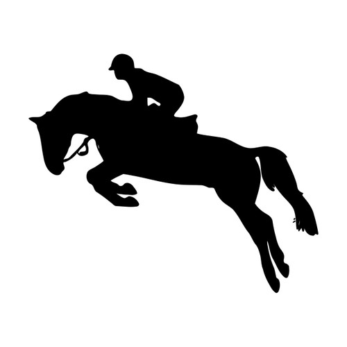 HORSE JUMPING Vinyl Sticker - Show Jumping Stadium Open Dressage - Die Cut Decal