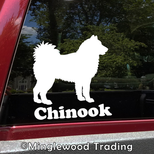 ALASKAN MALAMUTE with Personalized Name 5" x 6" Vinyl Decal Sticker - Mal Mally Dog
