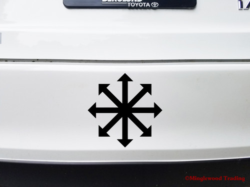 Chaos Star Vinyl Decal Sticker - Symbol Chaosphere Arrows Arms Eight