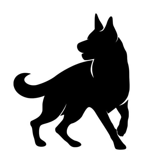 German Shepherd Vinyl Decal V3- Dog GSD Puppy Alsatian K9 Canine - Die Cut Sticker