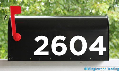 Custom House or Mailbox Numbers Vinyl Sticker - 1" to 10" tall - Lettering Name Home Office Address - GOTHAM