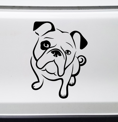 BULLDOG Vinyl Sticker -V2- English American Bully Dog Puppy - Die Cut Decal BULLDOG Vinyl Sticker -V2- English American Bully Dog Puppy - Die Cut Decal