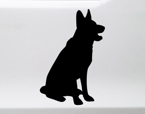 German Shepherd Vinyl Decal V1 - Dog Puppy GSD Alsatian Wolf Canine - Die Cut Sticker