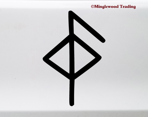 Health Bindrune Vinyl Sticker - Viking Symbol Bind Rune - Die Cut Decal