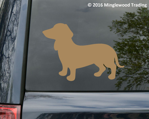 Dachsund Vinyl Sticker - Wiener Dog Puppy Doxie - Die Cut Decal V2