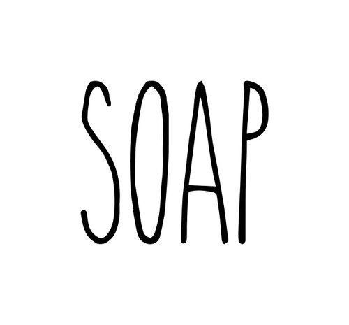Soap Vinyl Sticker - Farmhouse Skinny Font Rae Dunn Inspired - Kitchen Bathroom Decor - Die Cut Decal Soap Vinyl Sticker - Farmhouse Skinny Font Rae Dunn Inspired - Kitchen Bathroom Decor - Die Cut Decal