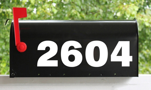 Custom HOA Mailbox Numbers - Vinyl Sticker - 1" to 8" tall - Name Home House Office Address- Die Cut Decal - SSF