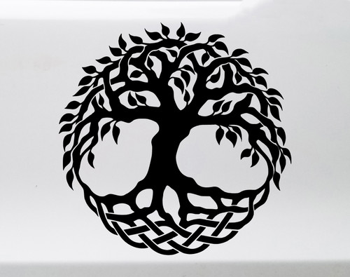 Tree of Life Yggdrasil Vinyl Decal - Norse Mythology - Die Cut Sticker