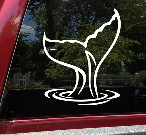 Tail of a Whale Vinyl Decal - Ocean Sea Waves Water - Die Cut Sticker